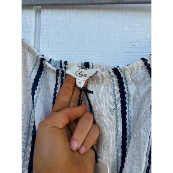 NWT Elan‎ Strapless Jumpsuit, Striped, Boho, Size Small - Picture 8 of 8